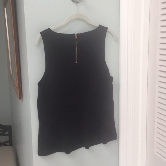 J.Crew black peplum tank top - Picture 2 of 5